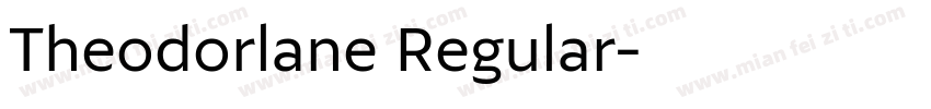 Theodorlane Regular字体转换